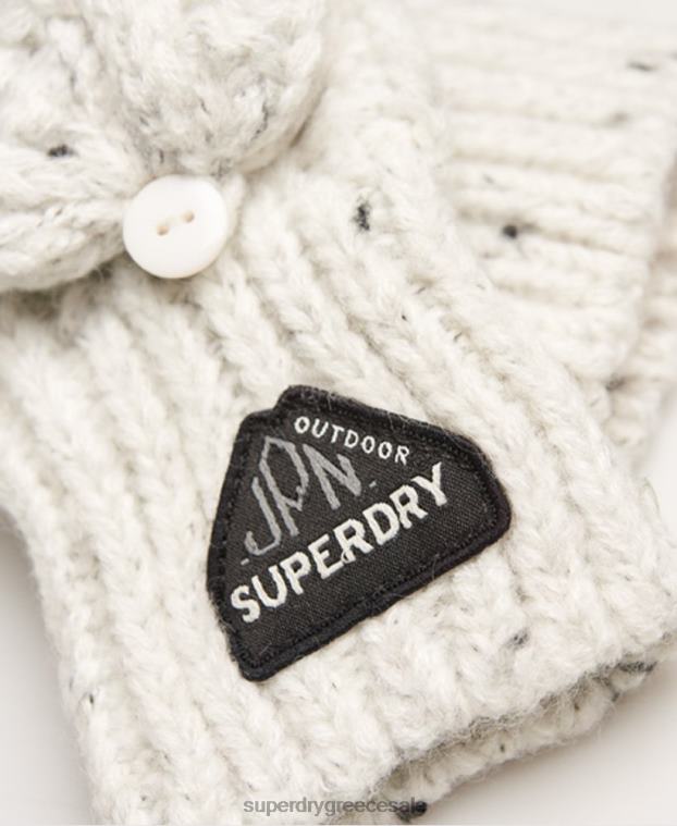 γάντια καλωδίων Gracie γυναίκες Superdry αξεσουάρ 00T2R4344 άσπρο