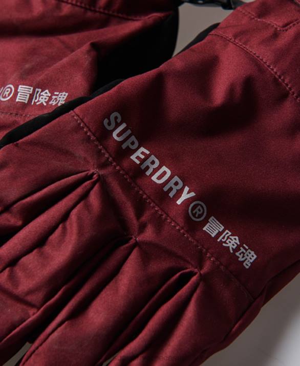 γάντια χιονιού γυναίκες αξεσουάρ μωβ Superdry L02L4111