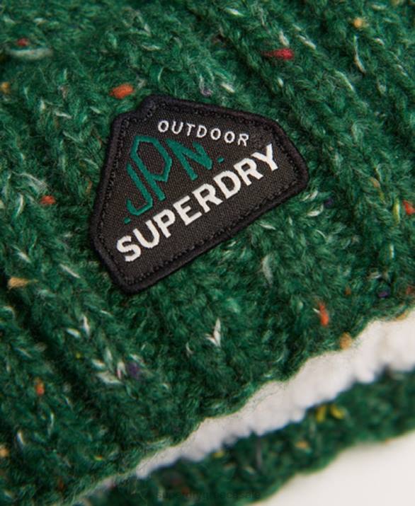 gracie cable beanie γυναίκες αξεσουάρ πράσινος Superdry L02L4321