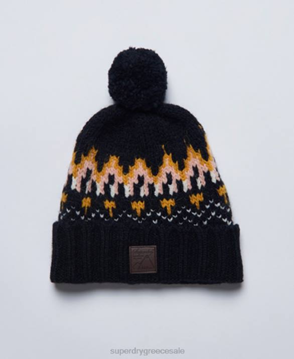 intarsia beanie γυναίκες αξεσουάρ ΠΟΛΕΜΙΚΟ ΝΑΥΤΙΚΟ Superdry L02L6621