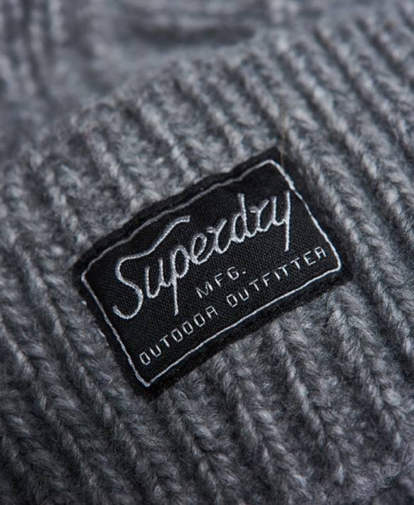 καλώδιο lux beanie γυναίκες αξεσουάρ ανοιχτό γκρι Superdry L02L4279