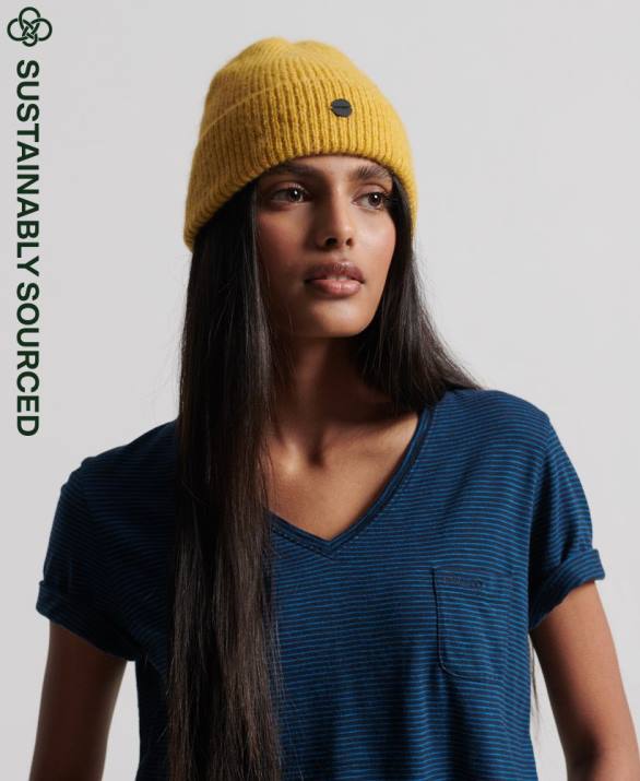 luxe beanie γυναίκες αξεσουάρ πράσινος Superdry L02L6610