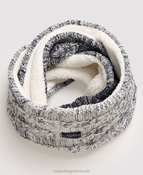 clarrie καλώδιο snood γυναίκες αξεσουάρ μπλε Superdry L02L4332