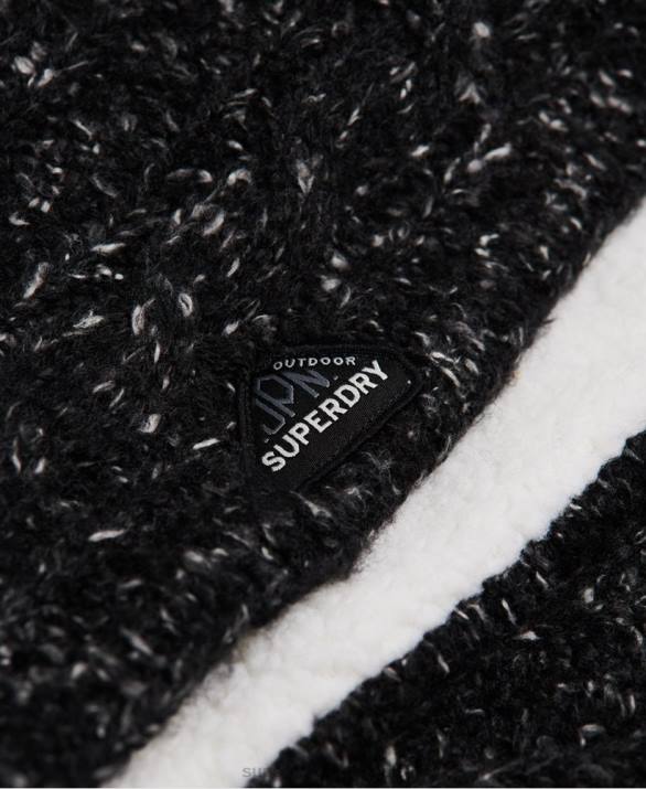 gracie καλώδιο snood γυναίκες αξεσουάρ μαύρος Superdry L02L4326