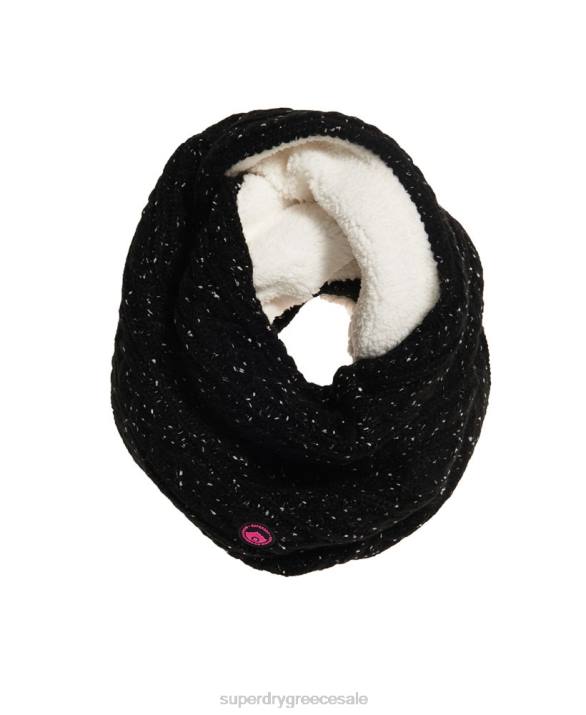 gracie καλώδιο snood γυναίκες αξεσουάρ μαύρος Superdry L02L4334