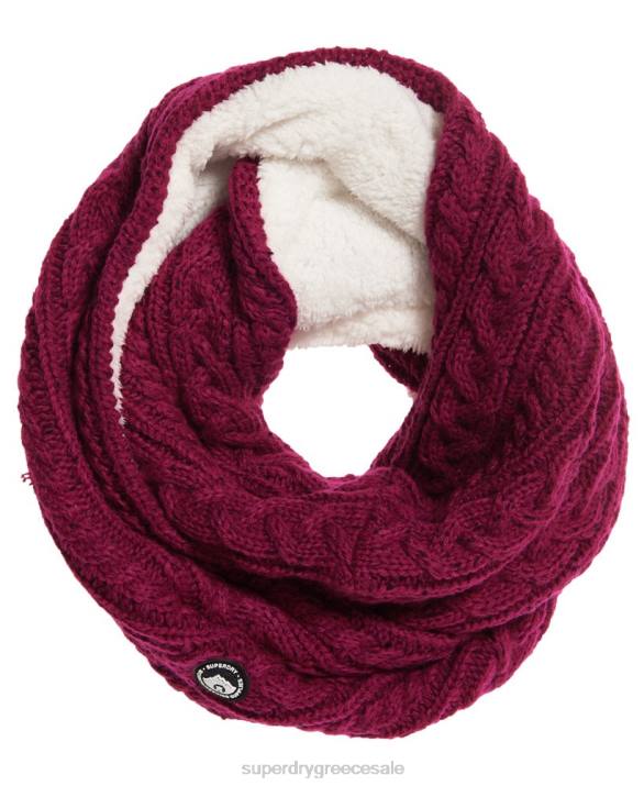 gracie καλώδιο snood γυναίκες αξεσουάρ ροζ Superdry L02L4336