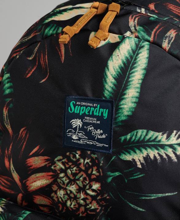 εμπριμέ σακίδιο Montana γυναίκες αξεσουάρ μαύρος Superdry L02L4217