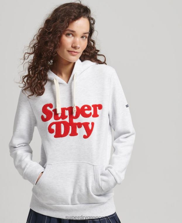 κλασική κουκούλα cooper γυναίκες Superdry είδη ένδυσης 00T2R5765 ανοιχτό γκρι