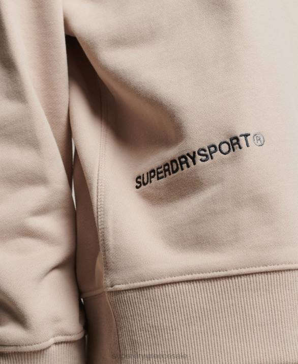 φούτερ core crew γυναίκες είδη ένδυσης μπεζ Superdry L02L3309