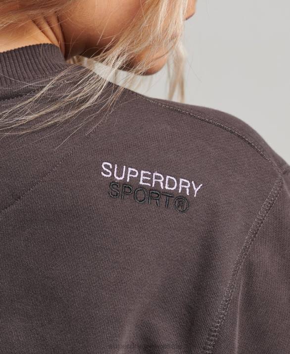 φούτερ core crew γυναίκες είδη ένδυσης γκρί Superdry L02L3313