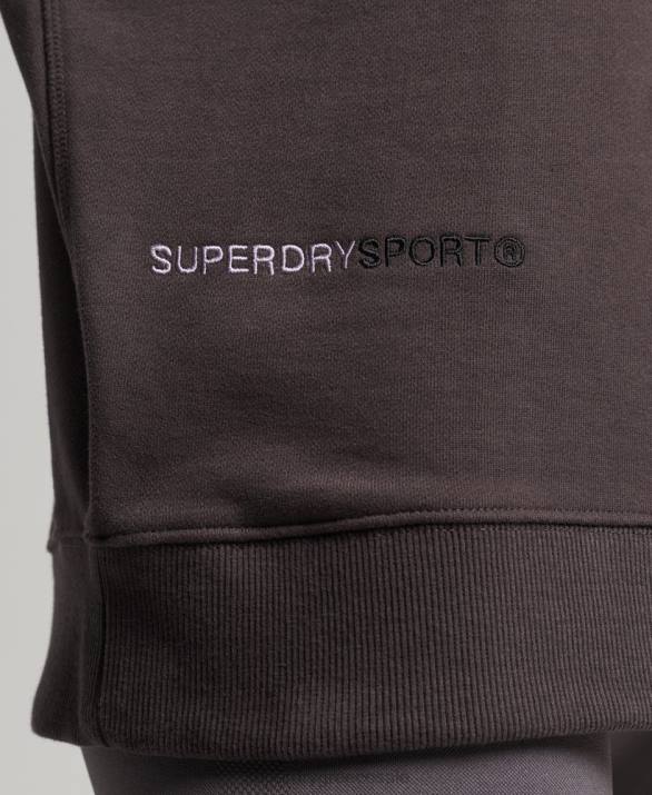 φούτερ core crew γυναίκες είδη ένδυσης γκρί Superdry L02L3313