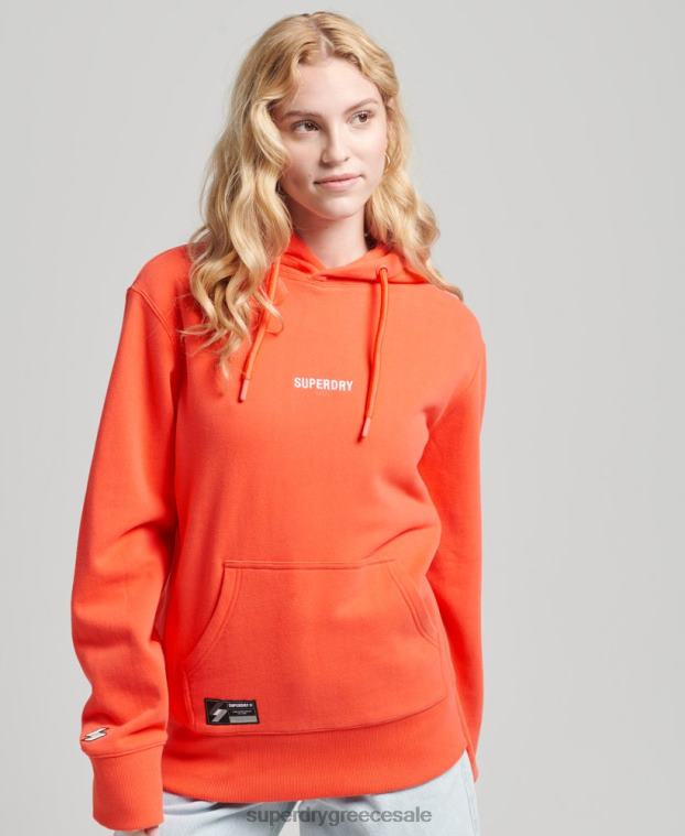 κουκούλα micro logo γυναίκες Superdry είδη ένδυσης 00T2R5812 κοράλλι