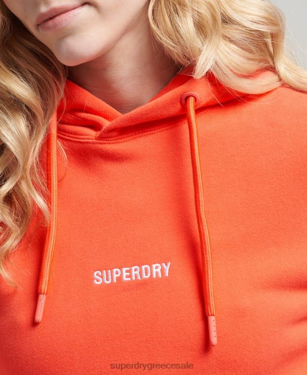 κουκούλα micro logo γυναίκες Superdry είδη ένδυσης 00T2R5812 κοράλλι