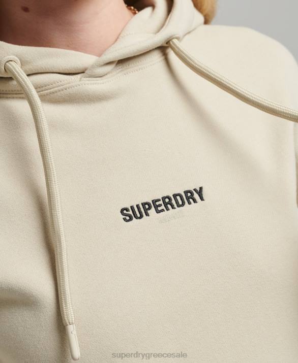 κουκούλα micro logo γυναίκες είδη ένδυσης μπεζ Superdry L02L5884