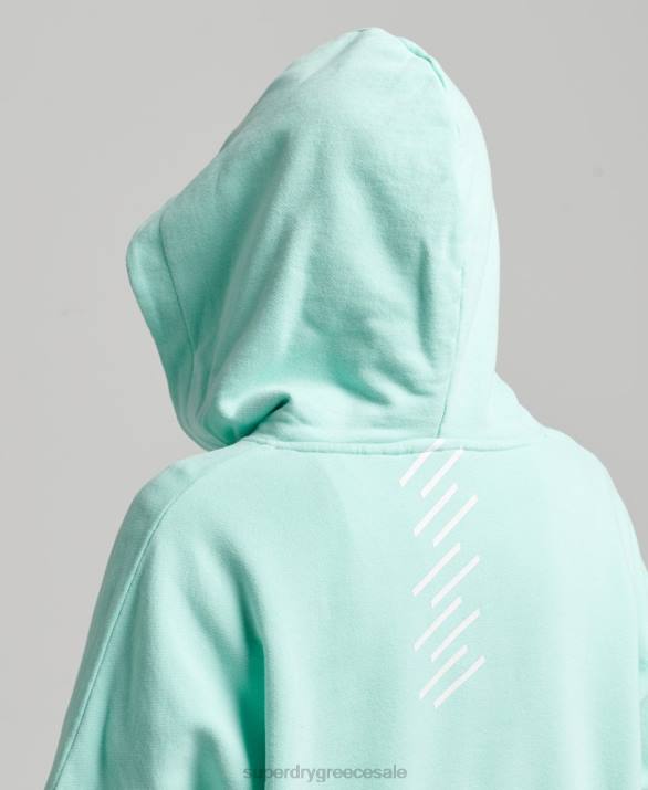 Κωδικός πυρήνα sport crop box hoodie γυναίκες είδη ένδυσης μπλε Superdry L02L6001