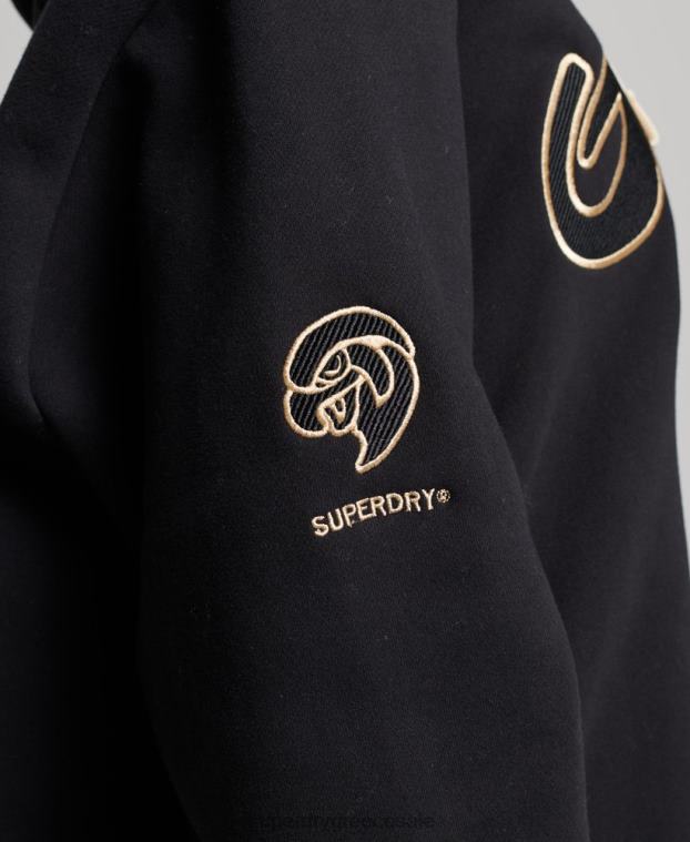 vintage κολεγιακή κουκούλα γυναίκες Superdry είδη ένδυσης 00T2R5811 μαύρος