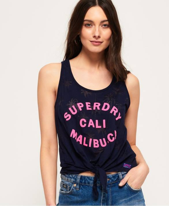 surf beach tank top γυναίκες είδη ένδυσης ΠΟΛΕΜΙΚΟ ΝΑΥΤΙΚΟ Superdry L02L6784