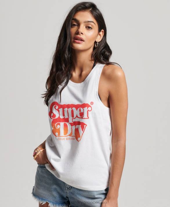 vintage σκιά φανελάκι γυναίκες είδη ένδυσης άσπρο Superdry L02L2216