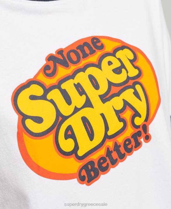 cooper nostalgia t-shirt γυναίκες είδη ένδυσης άσπρο Superdry L02L6309