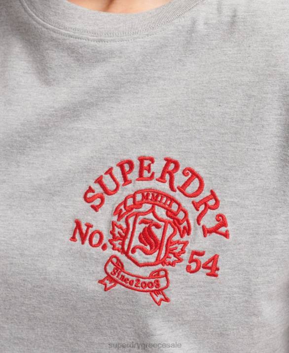 μπλουζάκι pride & craft γυναίκες είδη ένδυσης γκρί Superdry L02L2808