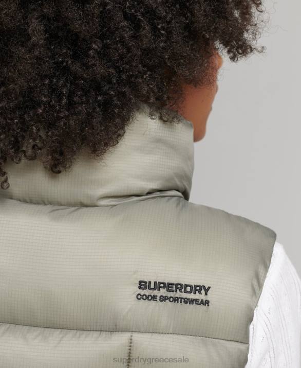 ορεινό άθλημα Gilet γυναίκες είδη ένδυσης χακί Superdry L02L5440