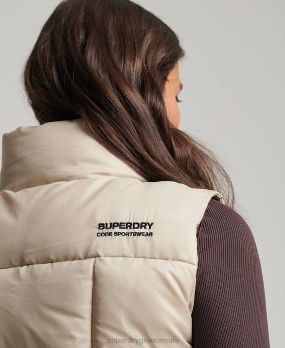 ορεινό άθλημα Gilet γυναίκες είδη ένδυσης μπεζ Superdry L02L5632