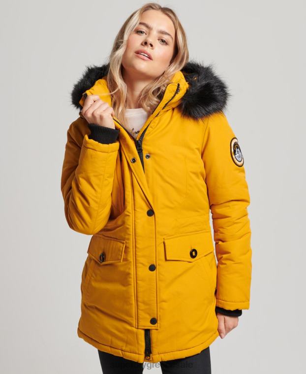 σακάκι ashley everest parka γυναίκες Superdry είδη ένδυσης 00T2R5740 κίτρινος