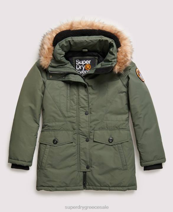 σακάκι ashley everest parka γυναίκες είδη ένδυσης πράσινος Superdry L02L5716