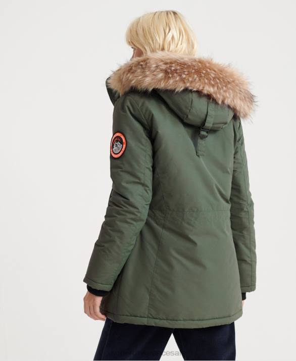 σακάκι ashley everest parka γυναίκες είδη ένδυσης πράσινος Superdry L02L5716