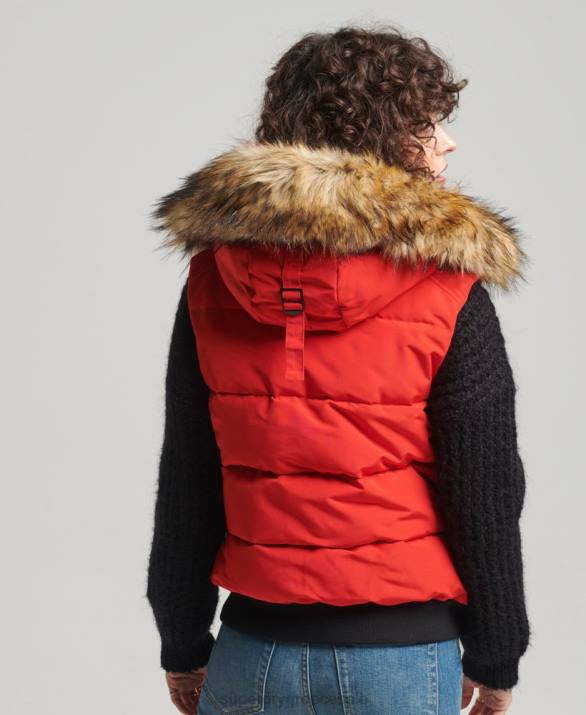 ella gilet γυναίκες είδη ένδυσης το κόκκινο Superdry L02L5534