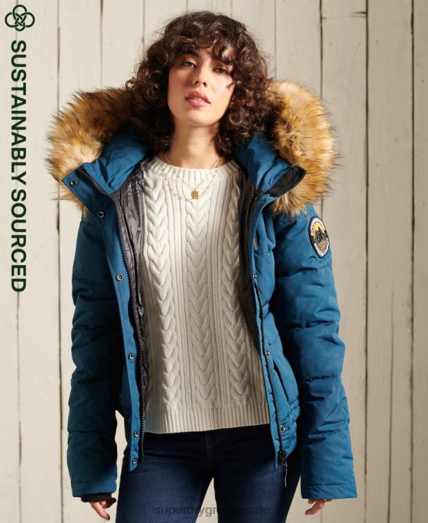 everest bomber jacket γυναίκες Superdry είδη ένδυσης 00T2R5735 γαλάζιο