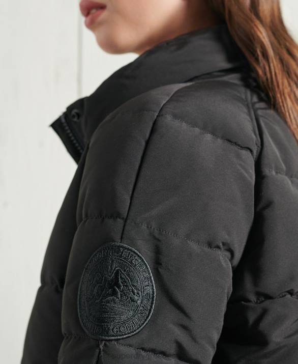 everest bomber jacket χωρίς κουκούλα γυναίκες είδη ένδυσης μαύρος Superdry L02L5718