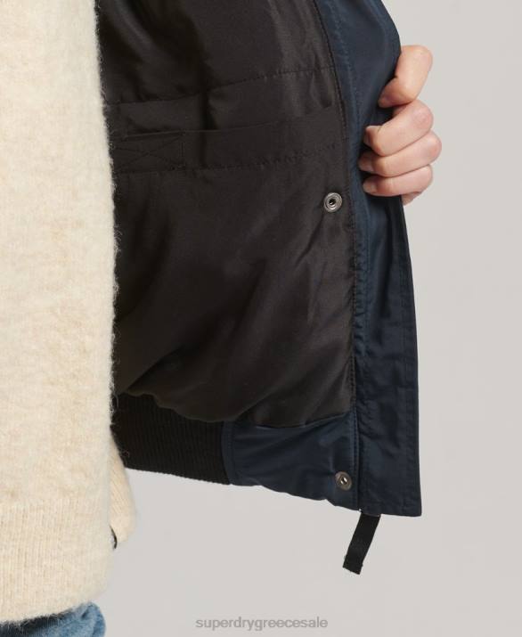 everest ella bomber jacket γυναίκες είδη ένδυσης ΠΟΛΕΜΙΚΟ ΝΑΥΤΙΚΟ Superdry L02L5628