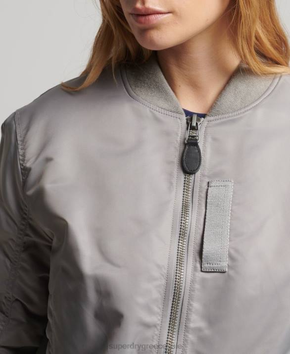 ma1 bomber jacket γυναίκες είδη ένδυσης γκρί Superdry L02L5699