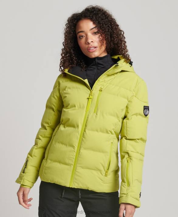 motion pro puffer jacket γυναίκες είδη ένδυσης κίτρινος Superdry L02L3549