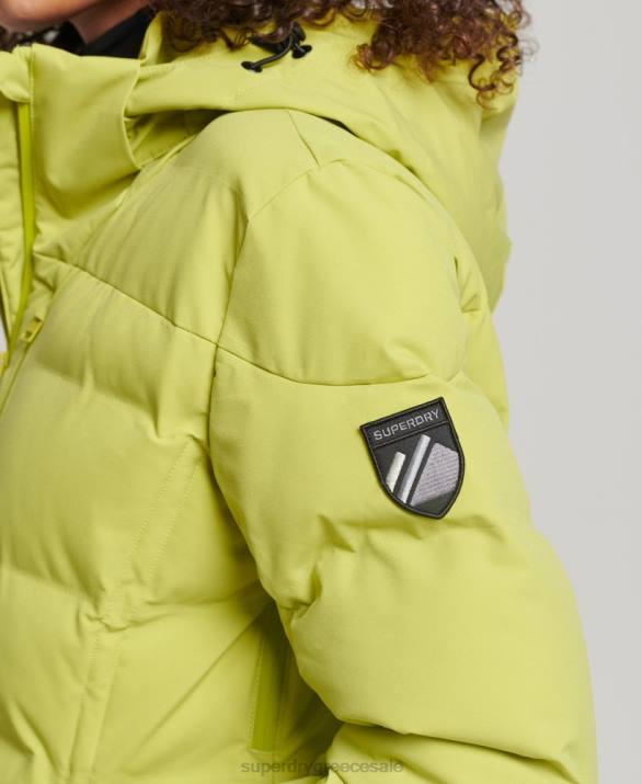 motion pro puffer jacket γυναίκες είδη ένδυσης κίτρινος Superdry L02L3549