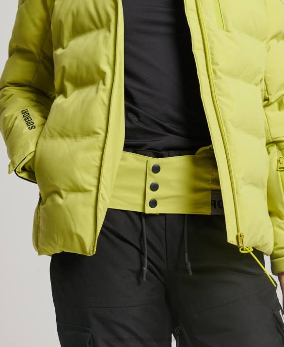 motion pro puffer jacket γυναίκες είδη ένδυσης κίτρινος Superdry L02L3549