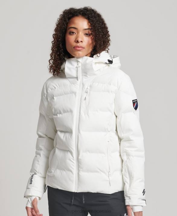 motion pro puffer jacket γυναίκες είδη ένδυσης άσπρο Superdry L02L3638