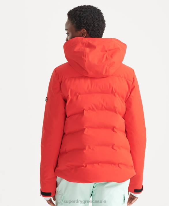 motion pro puffer jacket γυναίκες είδη ένδυσης το κόκκινο Superdry L02L3832