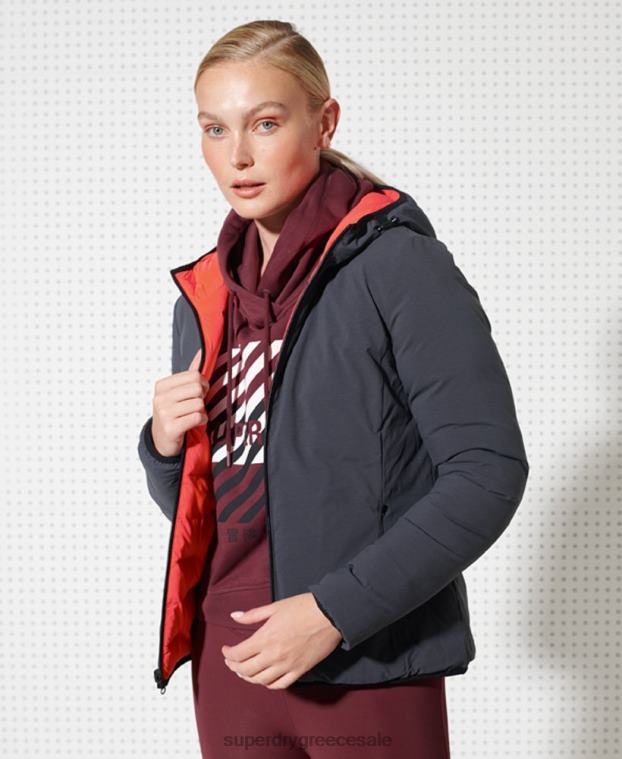 αναστρέψιμο puffer jacket γυναίκες Superdry είδη ένδυσης 00T2R5738 το κόκκινο