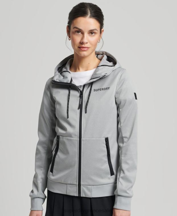 tech softshell μπουφάν γυναίκες Superdry είδη ένδυσης 00T2R5411 γκρί