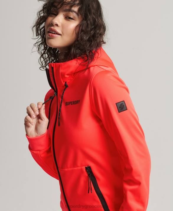 tech softshell μπουφάν γυναίκες είδη ένδυσης κοράλλι Superdry L02L5597