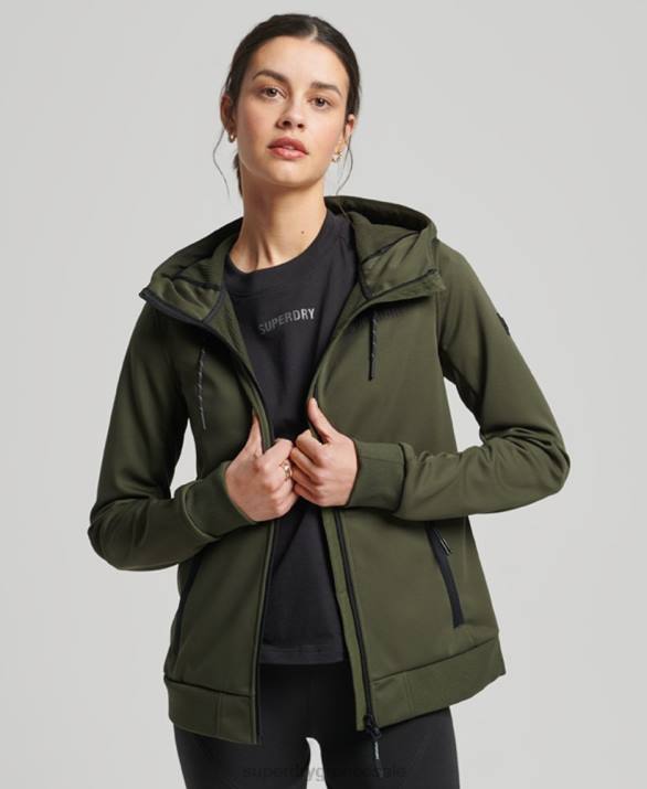 tech softshell μπουφάν γυναίκες είδη ένδυσης χακί Superdry L02L5614