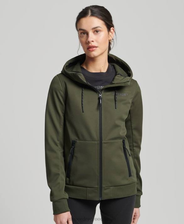 tech softshell μπουφάν γυναίκες είδη ένδυσης χακί Superdry L02L5614