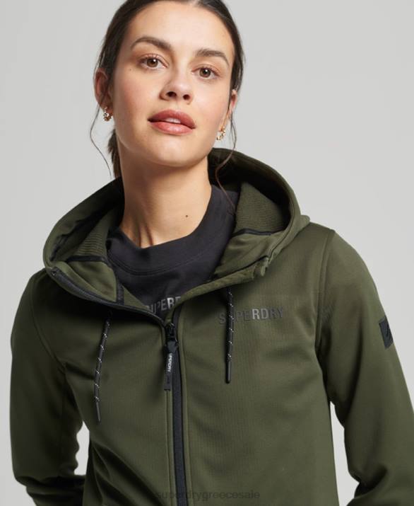 tech softshell μπουφάν γυναίκες είδη ένδυσης χακί Superdry L02L5614