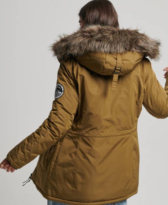 παλτό ashley everest parka γυναίκες είδη ένδυσης πράσινος Superdry L02L5516