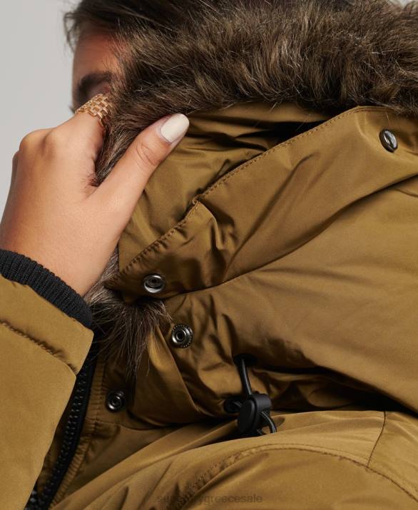 παλτό ashley everest parka γυναίκες είδη ένδυσης πράσινος Superdry L02L5516