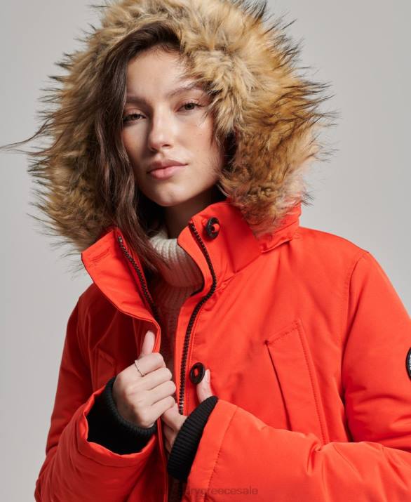 παλτό everest parka γυναίκες είδη ένδυσης πορτοκάλι Superdry L02L3785