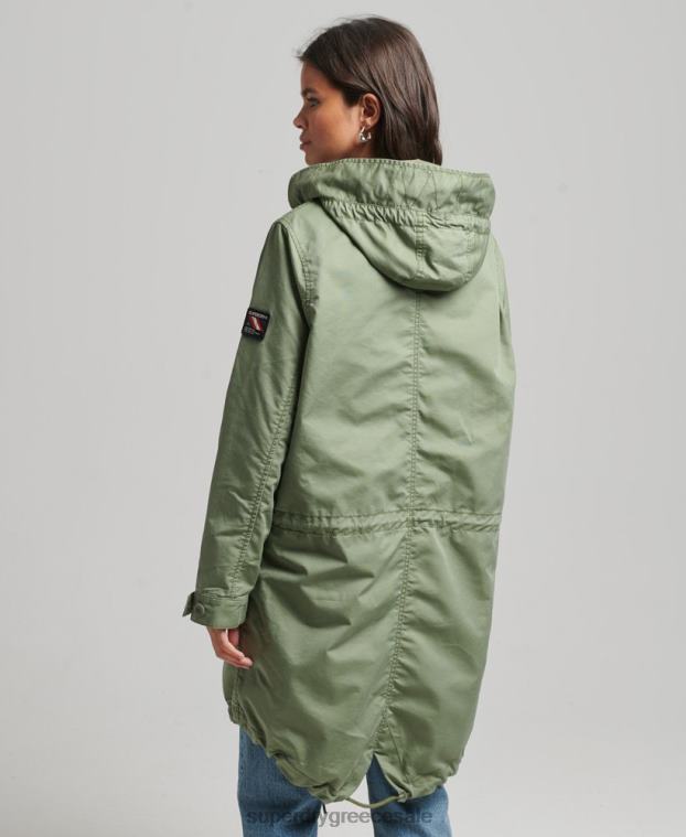 παλτό parka πεδίου γυναίκες Superdry είδη ένδυσης 00T2R5663 χακί