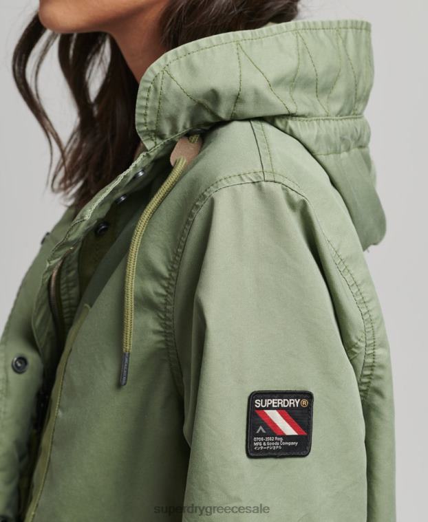 παλτό parka πεδίου γυναίκες Superdry είδη ένδυσης 00T2R5663 χακί